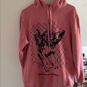 broken promises pink Hoodie